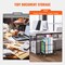 Black Metal Mobile Blueprint Storage Rack with Slots & Casters